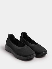 Tênis de balé Yours Curve Extra-Wide Fit em malha - Imagem 2 de 4
