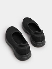 Tênis de balé Yours Curve Extra-Wide Fit em malha - Imagem 3 de 4