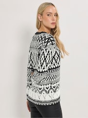 Long Tall Sally Black Fairisle Jumper - Image 3 of 5