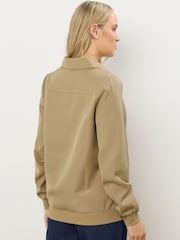 Long Tall Sally Natural Collared Bomber Jacket - Image 4 of 6