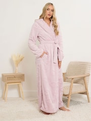 Long Tall Sally Pink Hooded Maxi Robe - Image 1 of 5