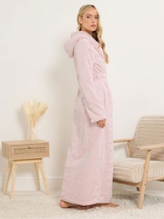Long Tall Sally Pink Hooded Maxi Robe - Image 3 of 5