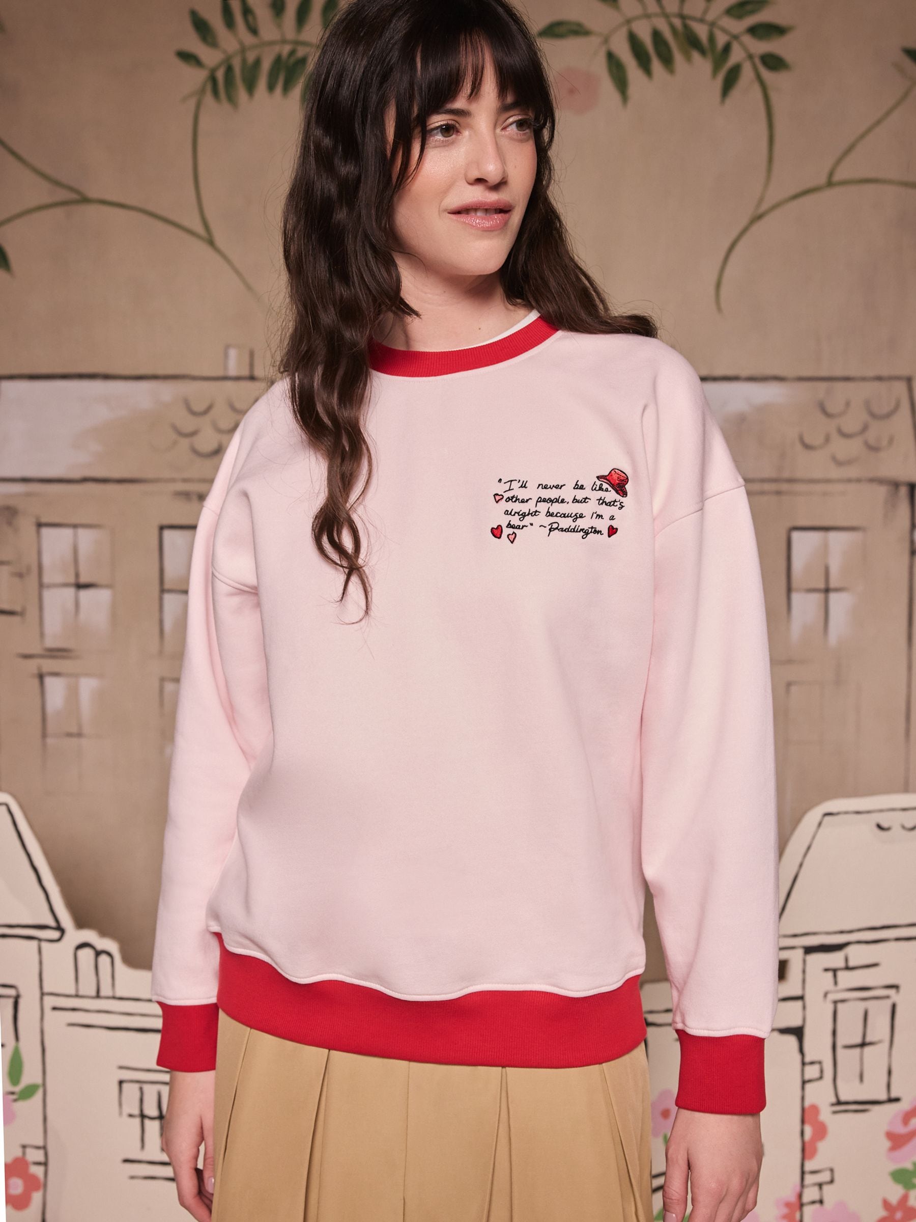Buy Cath Kidston Pink Paddington Ballet Cotton Crew Neck