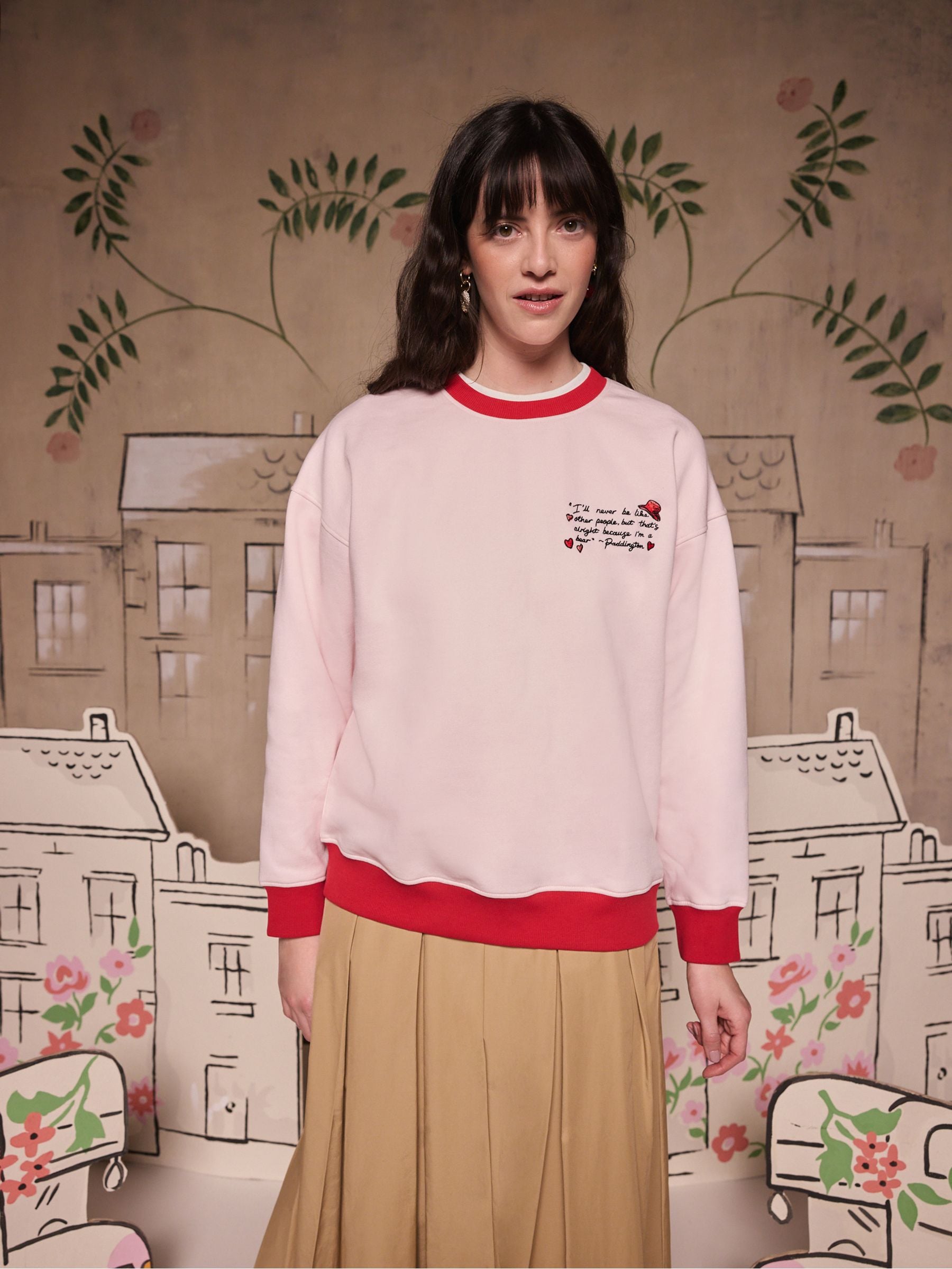 Buy Cath Kidston Pink Paddington Ballet Cotton Crew Neck