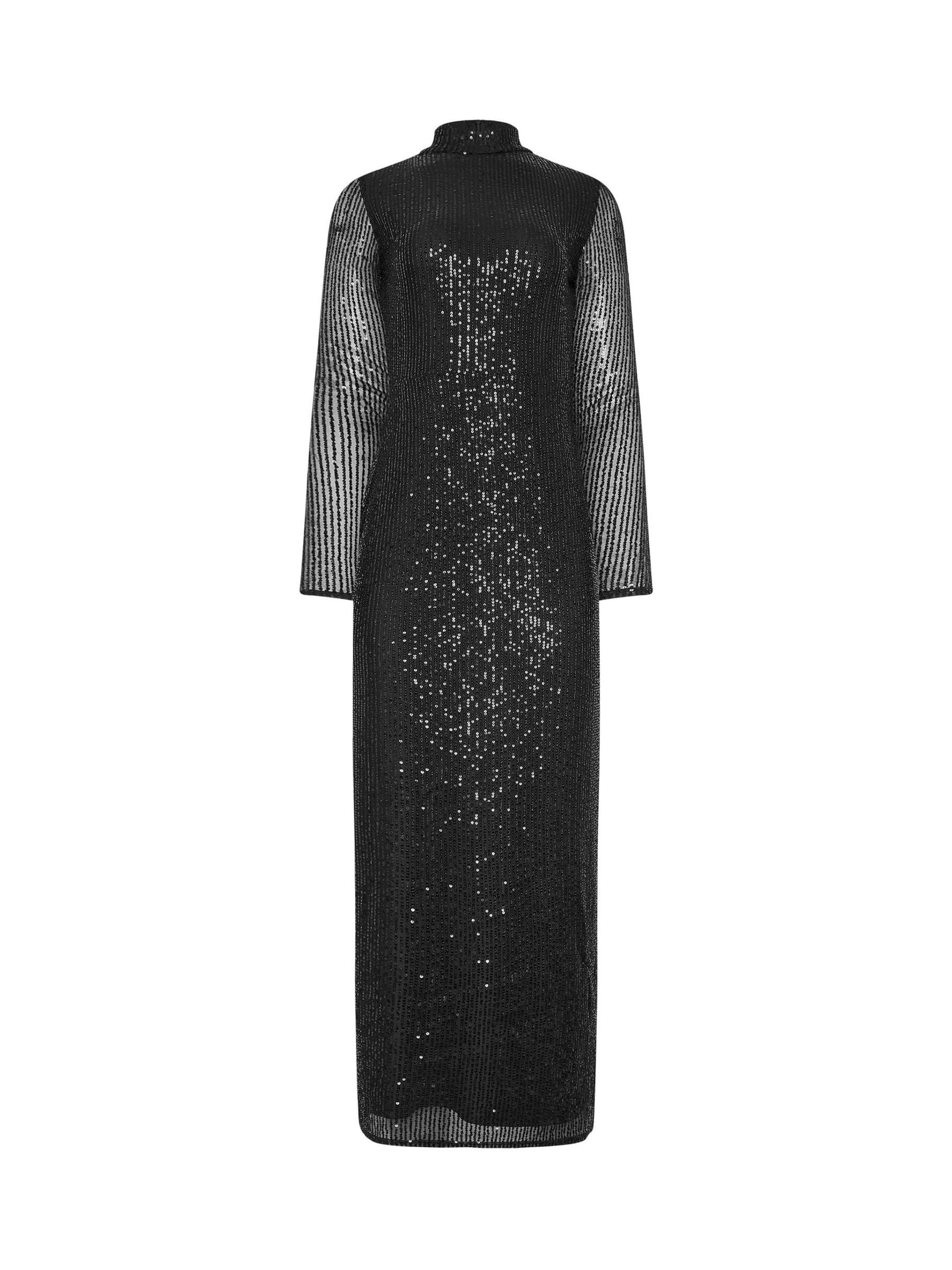 zara black sequin maxi dress Zara Dresses | Zara Black Sequin Maxi Dresss | Color: Black