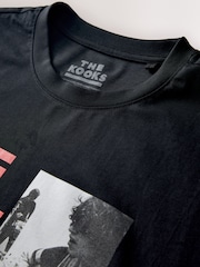 Black The Kooks Relaxed Fit Band Graphic Print T-Shirt - Image 4 of 5