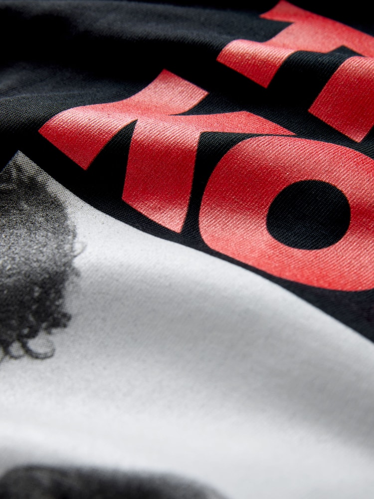 Black The Kooks Relaxed Fit Band Graphic Print T-Shirt - Image 6 of 6