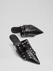 LKB London Black Atty Patent Mules - Image 3 of 4