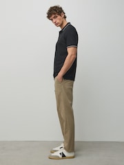 Stone Slim Fit Cotton Rich Stretch Chinos - Image 3 of 6