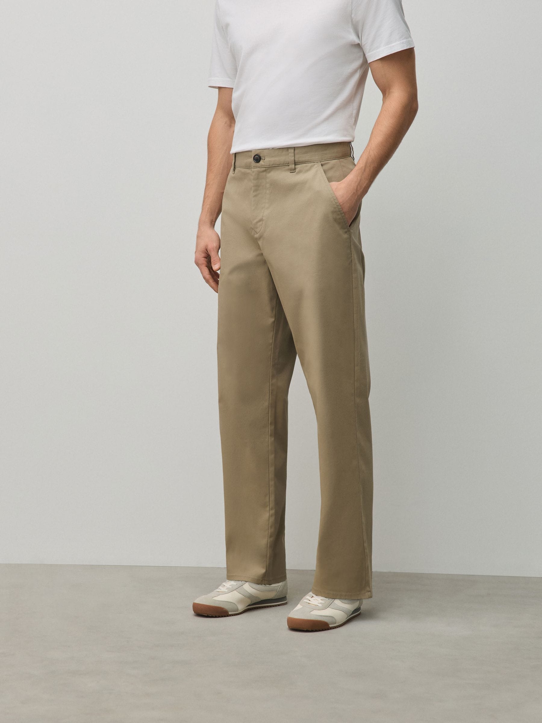 Buy Stone Relaxed Fit Cotton Rich Stretch Chinos from Next USA