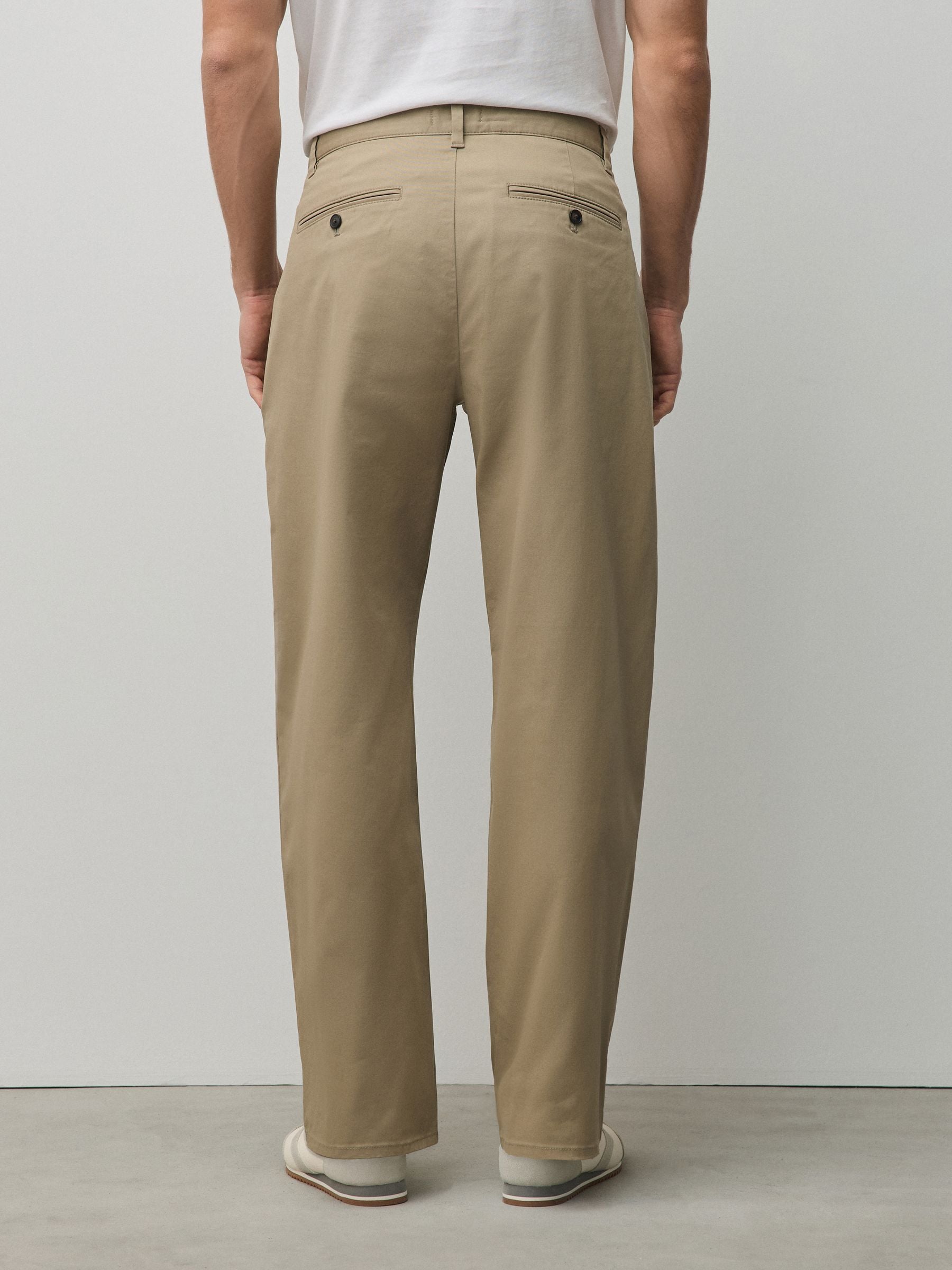 Buy Stone Relaxed Fit Cotton Rich Stretch Chinos from Next USA