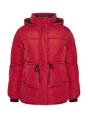 Yours Curve Red Padded Jacket - Image 5 of 5
