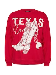 Yours Curve Red Limited Sweat Top - Image 5 of 5