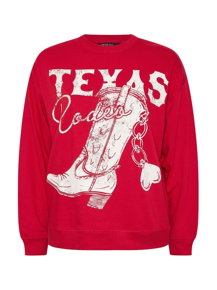 Yours Curve Red Limited Sweat Top - Image 5 of 5