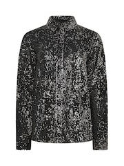 Long Tall Sally Black Sequin Shirt - Image 5 of 6