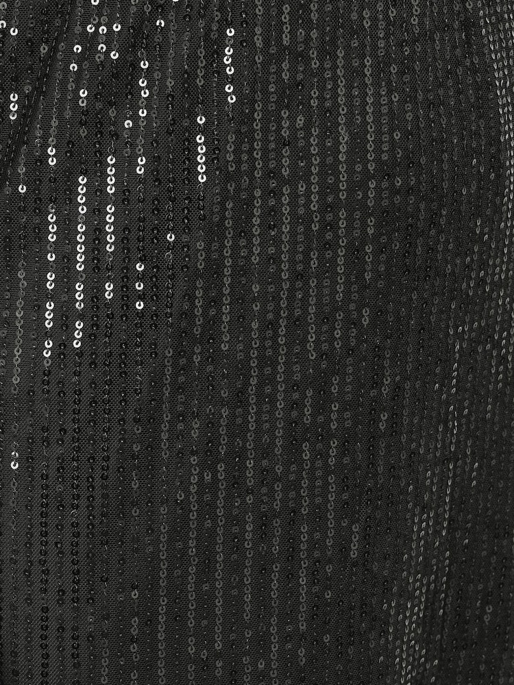 Long Tall Sally Black Sequin Maxi Skirt - Image 5 of 5