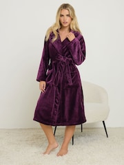 PixieGirl Petite Red Super Luxe Hooded Robe - Image 2 of 5