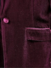 M&Co Red Velour Blazer - Image 5 of 5