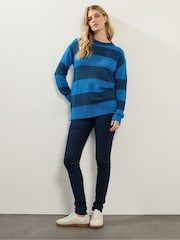 Long Tall Sally Blue Striped Jumper - Image 2 of 5