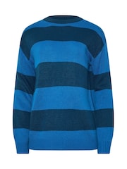 Long Tall Sally Blue Striped Jumper - Image 5 of 5