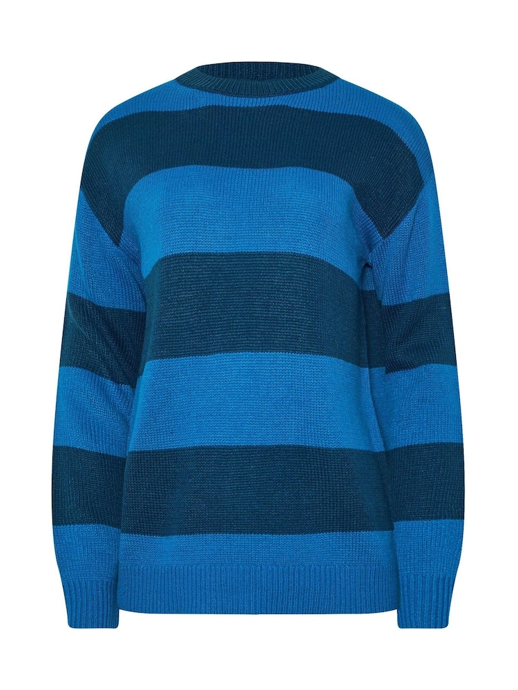 Long Tall Sally Blue Striped Jumper - Image 5 of 5