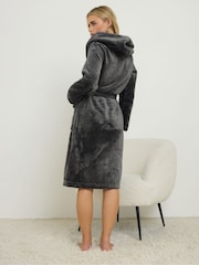 Gris - Bata con capucha Super Luxe de PixieGirl Petite - Imagen 3 de 5