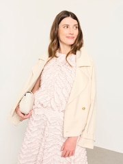 FatFace Hallie Oyster Petite Frill Top - Image 3 of 5