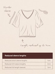 FatFace Hallie Oyster Petite Frill Top - Image 5 of 5
