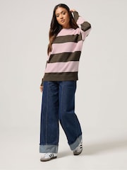 PixieGirl Petite Brown Stripe Jumper - Image 2 of 5