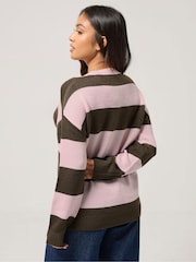PixieGirl Petite Brown Stripe Jumper - Image 3 of 5
