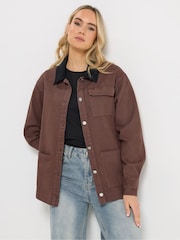 Long Tall Sally Brown Twill Barn Jacket - Image 1 of 5