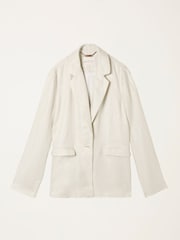 FatFace Lyla Ivory Petite Linen Blazer - Image 5 of 5