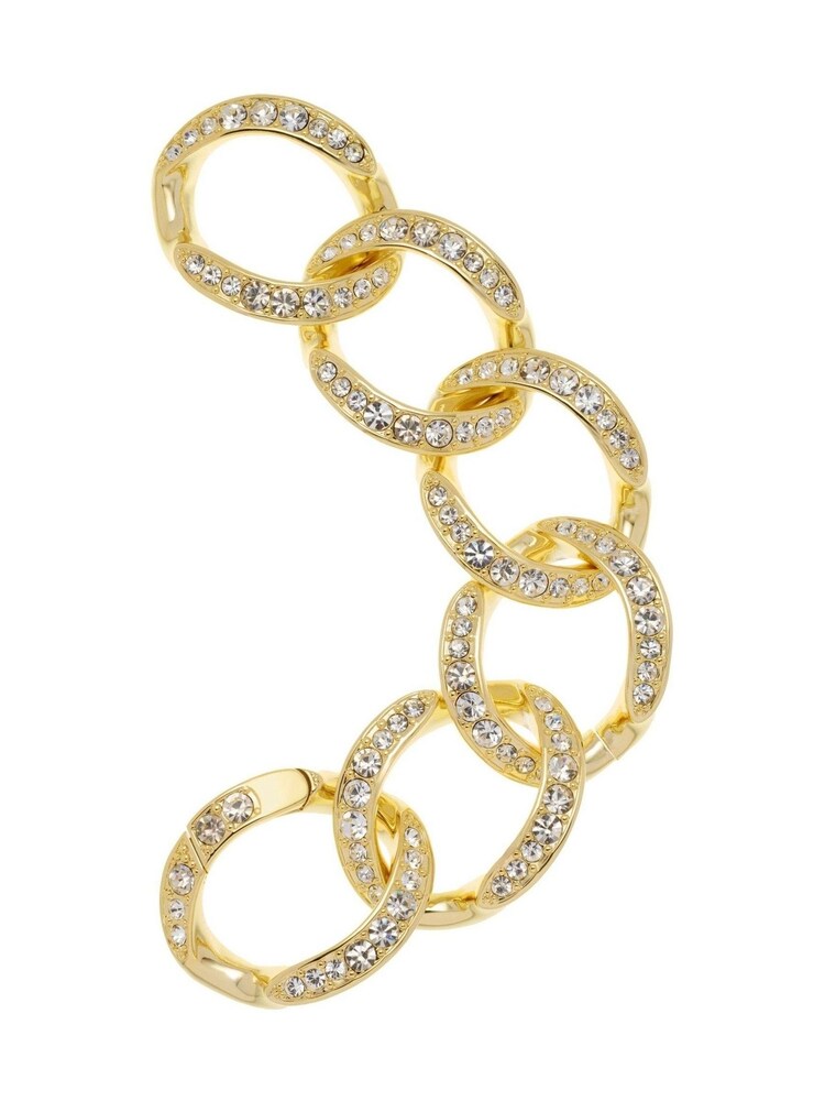 Karen Millen Gold Plated Encrusted Link Bracelet - Image 2 of 4 Karen Millen Gold Plated Encrusted Link Bracelet - Image 2 of 4