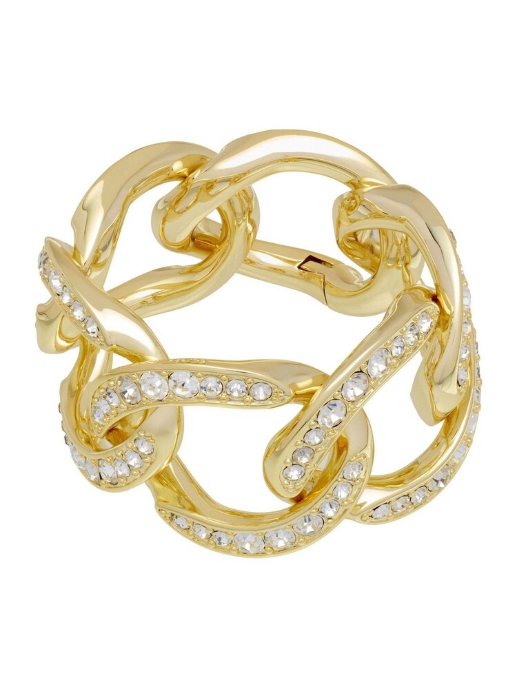 Karen Millen Gold Plated Encrusted Link Bracelet - Image 4 of 4 Karen Millen Gold Plated Encrusted Link Bracelet - Image 4 of 4