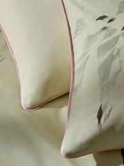 Green 200TC Sateen Cotton In Bloom Floral Duvet Cover and Pillowcase Set - Image 4 of 5