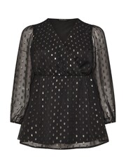 Evans Foil Frill Wrap Black Top - Image 5 of 5