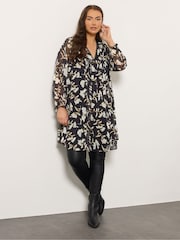Evans Pintuck Studded Black	Tunic - Image 2 of 5