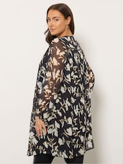 Evans Pintuck Studded Black	Tunic - Image 3 of 5