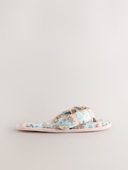 Pink/Blue Coca Cola Padded Toe Thong Slippers - Image 6 of 8