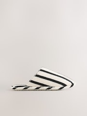 Sort/hvid stribet - Mule hjemmesko - Billede 2 af 8