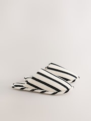 Sort/hvid stribet - Mule hjemmesko - Billede 5 af 8