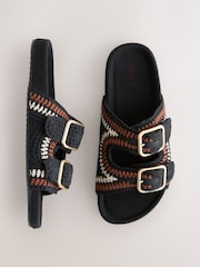 أسود - نعال مفتوحة كروشيه - Image 1 of 5