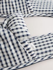 Monochrome Check Gingham Knot Slider Slippers - Image 8 of 8