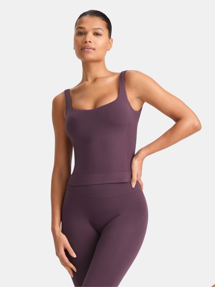 TALA Purple Sculpt Seamless Built-In Bra Vest - Image 1 of 3 TALA Purple Sculpt Seamless Built-In Bra Vest - Image 1 of 3