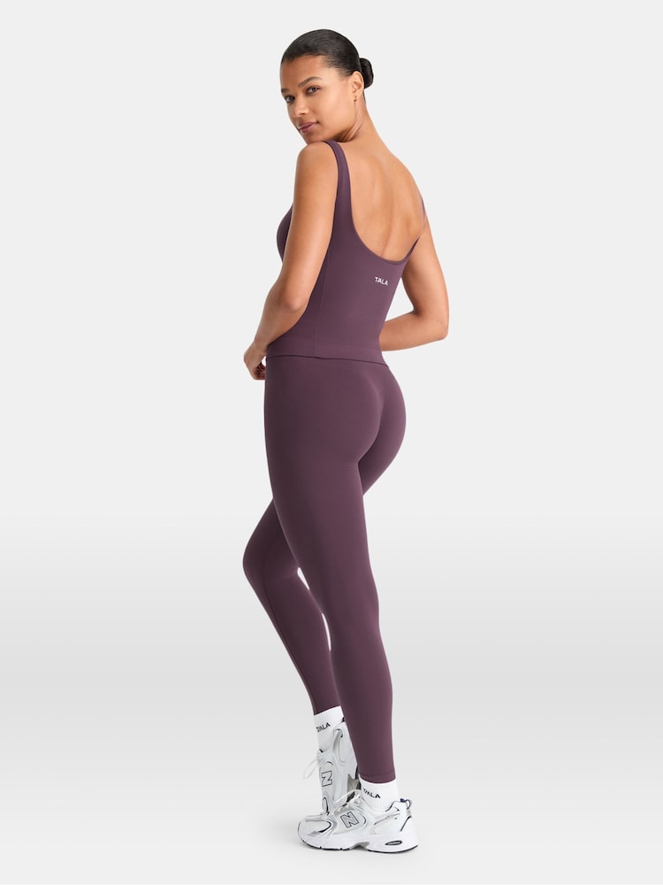 TALA Purple Sculpt Seamless Built-In Bra Vest - Image 2 of 3 TALA Purple Sculpt Seamless Built-In Bra Vest - Image 2 of 3