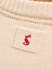 Joules Girls' Cream Horse Knitted Jumper - Image 10 of 10