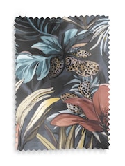 Bold Chic Tropical Print Opulent Velvet Upholstery Swatch - Image 1 of 1