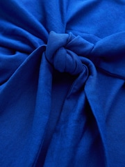 Cobalt Blue Tie Waist Mini T-Shirt Dress - Image 2 of 3