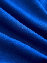 Cobalt Blue Tie Waist Mini T-Shirt Dress - Image 7 of 7