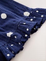 Navy Spot Peplum Vest and Shorts Set (3mths-7yrs) - Image 9 of 9